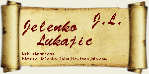 Jelenko Lukajić vizit kartica